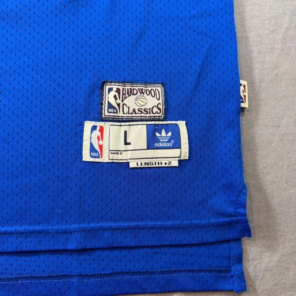 Adidas Denver Nuggets Jersey Mens L Blue Excellent Carmelo Anthony 15 Rainbow